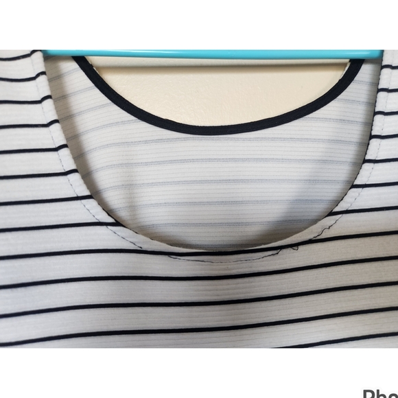 Speechless White Dress w/ Black Stripes - Small - Picture 7 of 8